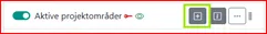 Opret et nyt projektområde ved at klikke på knappen ”Add new feature to layer”