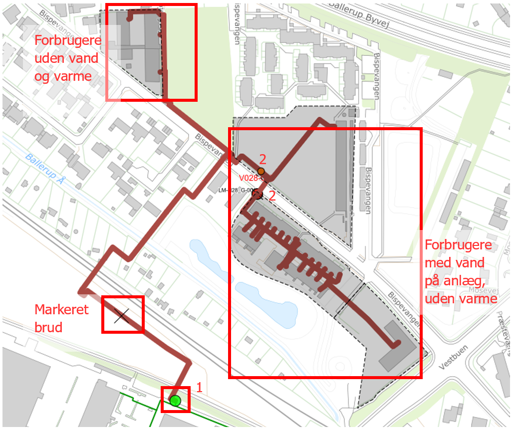 Berørte forbrugere og ventiler (fjernvarme)