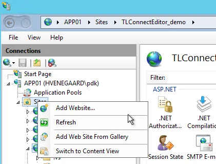 Indtastningsfelter i TL Editor
